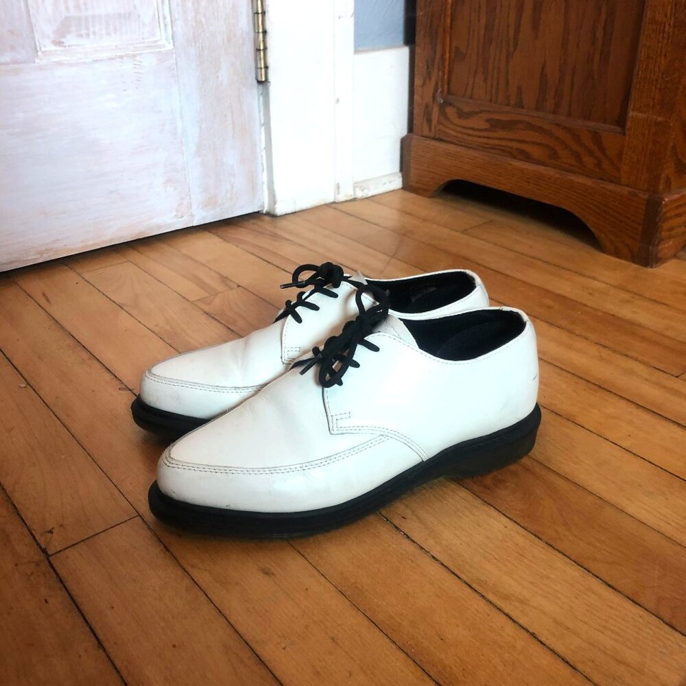 Dr. Martens White SM White Leather Pointed - Toe Creepers - Sold out style!